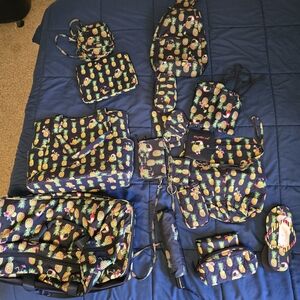 Vera Bradley Colorful Toucan And Pineapple Print Full 20 Piece set!!